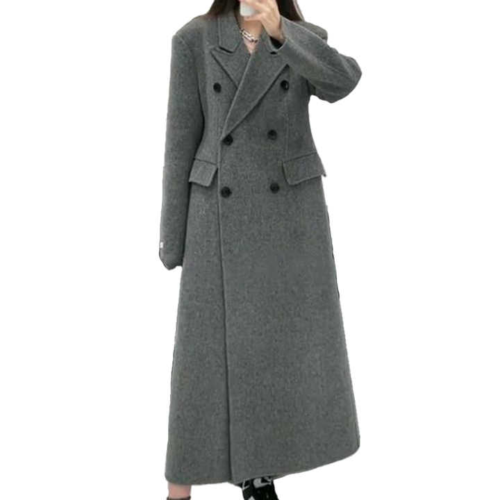 Women's long wool coat