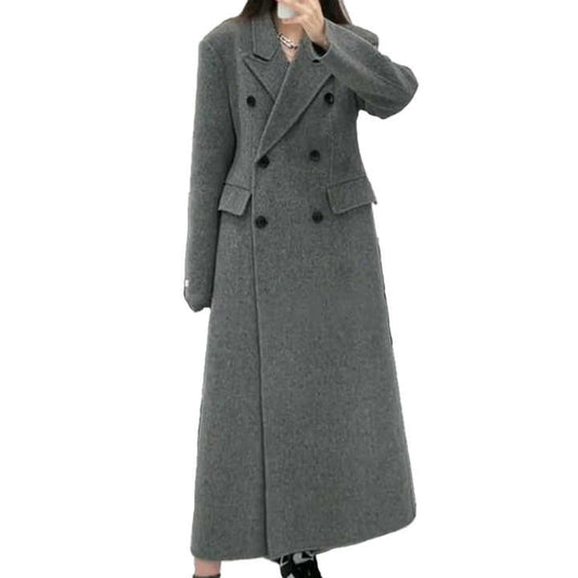 Women's long wool coat