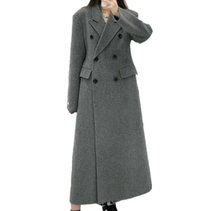 Women's long wool coat