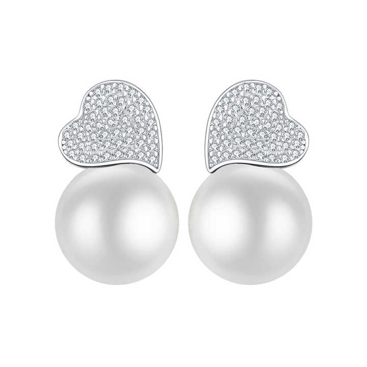جموعة مجوهرات الزفاف النسائية من الفضة -  Fashion Pearl Jewelry Sets Bridal Jewelry Set