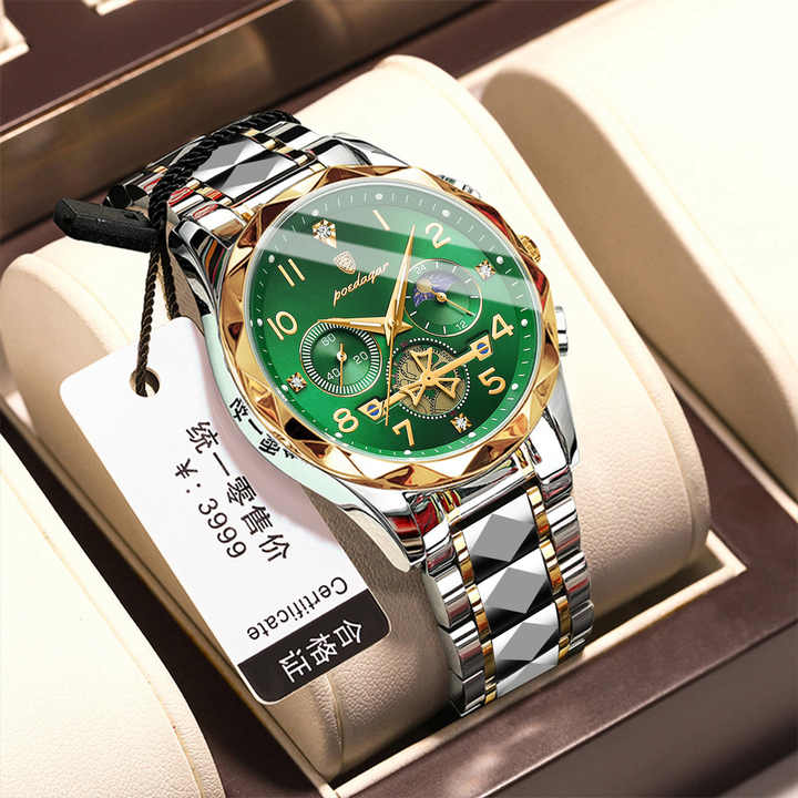 POEDAGAR 972 Luxury Men's Waterproof Watch. 
