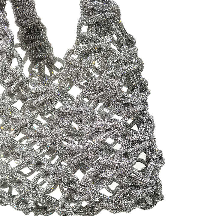 Rhinestone-embellished evening bag