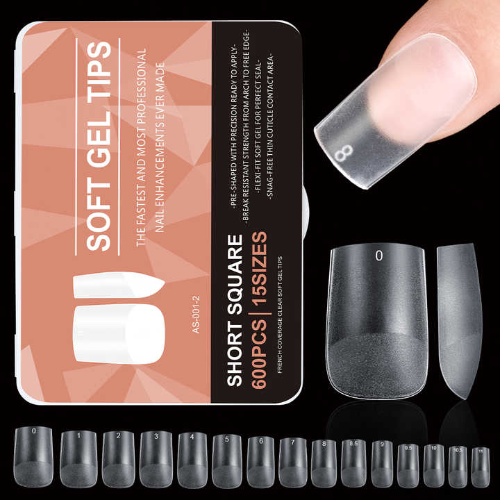 transparent artificial nails 