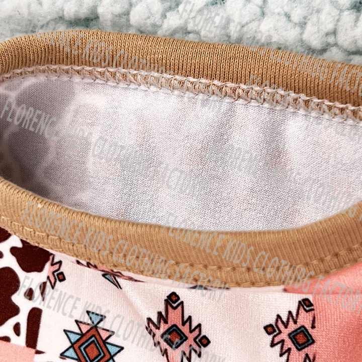 DH OEM New Style Summer Cow Girls Clothing Set 