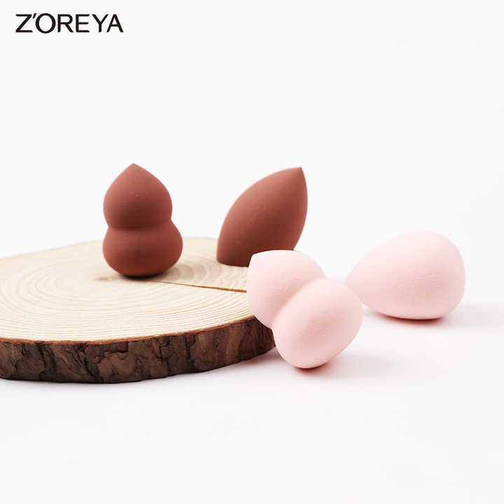 Multi-shaped facial makeup sponge 