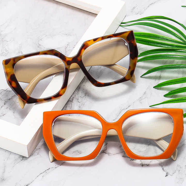 نظارات للنساء, نظارات بألوان الحلوى المضلع ، مضادة للضوء الأزرق ، كلاسيكية ، موضة جديدة ، نظارات بلاستيكية شفافة ، نظارات نسائيةWomen's Glasses, Candy Color Polygon Anti-Blue Light Classic New Fashion Transparent Plastic Glasses, Women's Glasses