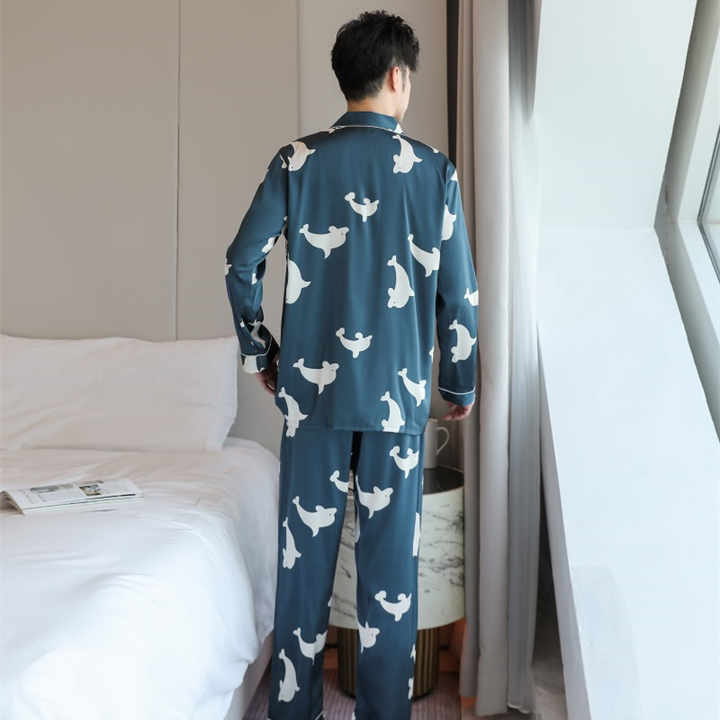 Men's Plus Size Pajamas for Spring and Autumn 