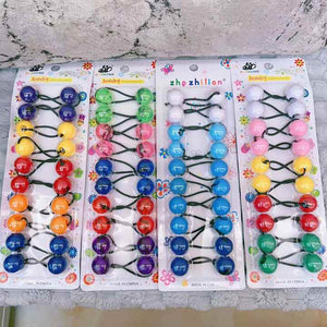 Kids Hair Accessories Rubber Band Beads Hairband 