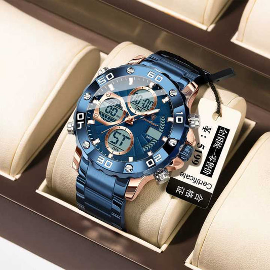 POEDAGAR E102 Men's LED Alarm 