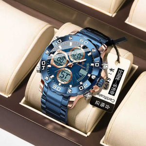 ساعة يد  مزدوجة الوقت