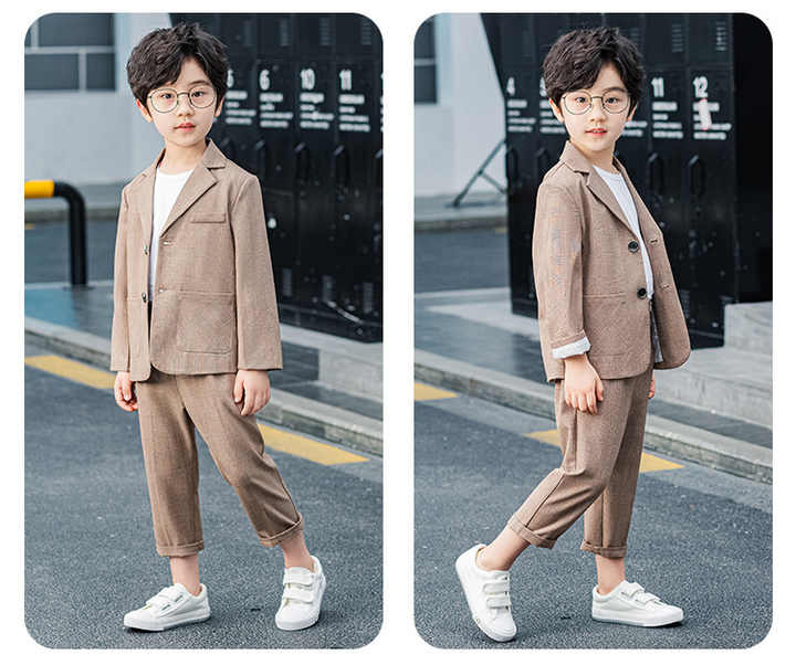Children's suit boys and girls autumn and winter suit children's spring clothes. 