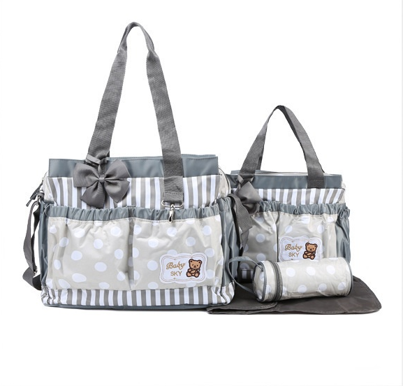Factory Supply High Quality Large-Set of 4 Baby Diaper Bags 