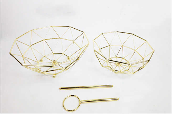 سلة فاكهة معدنية ,metal fruit basket