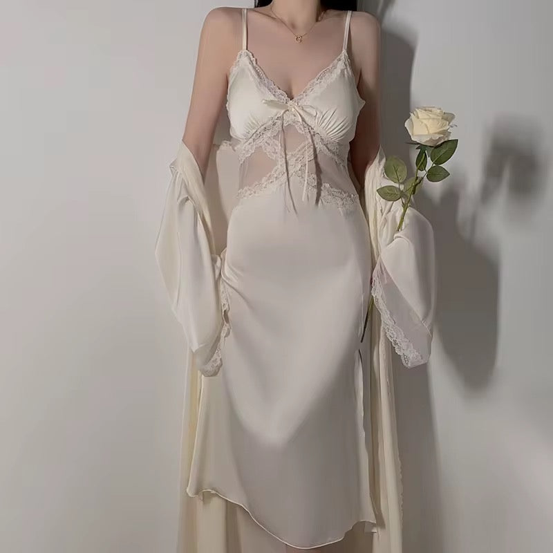 مثير شبكة الساتان بيجاما