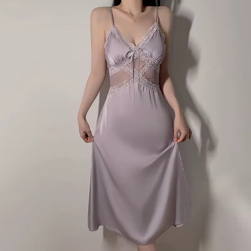 مثير شبكة الساتان بيجاما