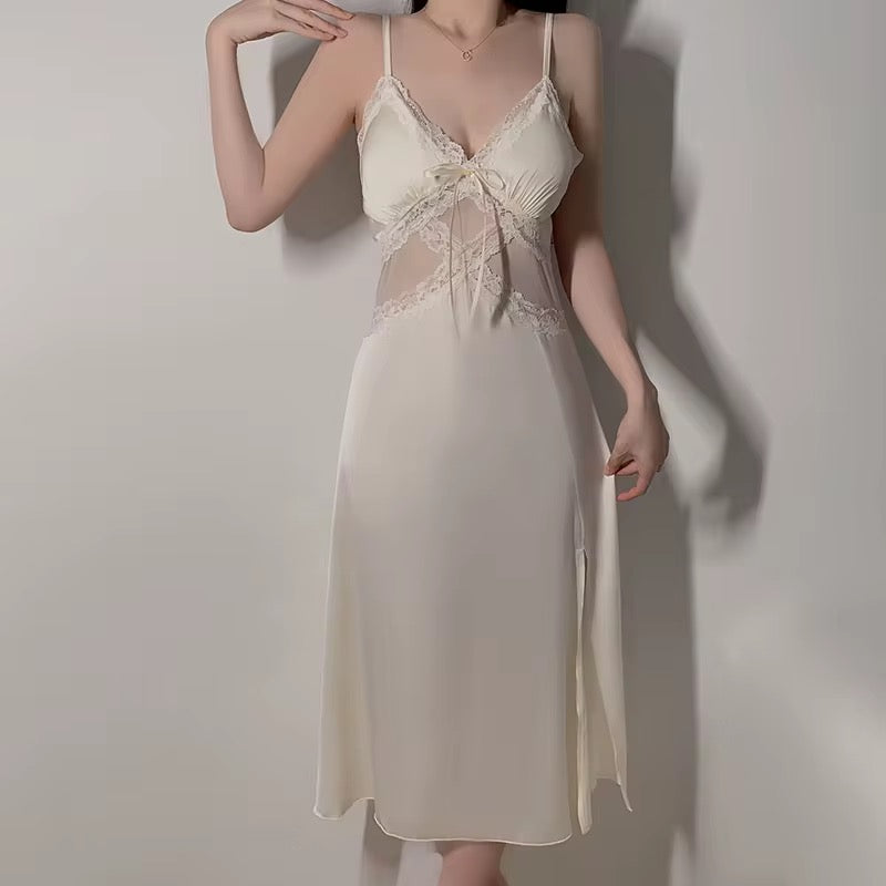 مثير شبكة الساتان بيجاما