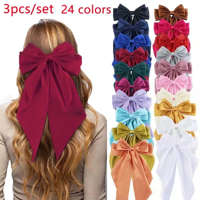 Solid Color Hair Bow