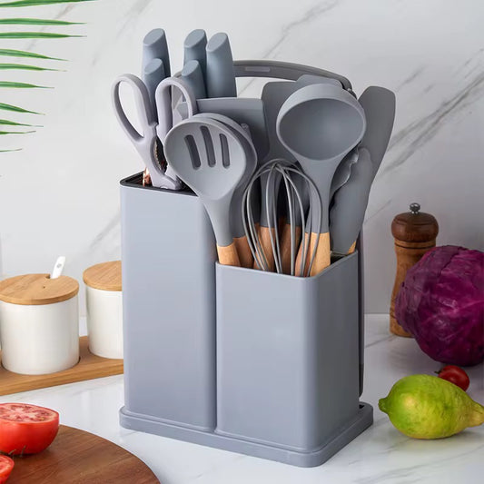 Sets Kitchen Spoon With Wooden Handle