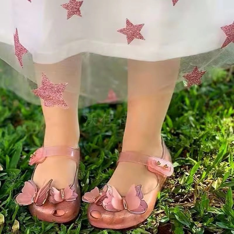 Melissa Mini Girls Sandal, High Quality Little Butterfly Summer Girls Sandal