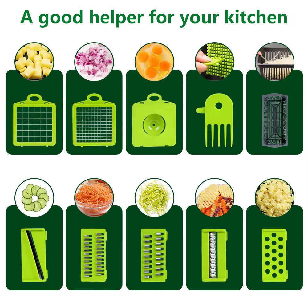 Vegetable and fruit slicer, cutting boards and equipment