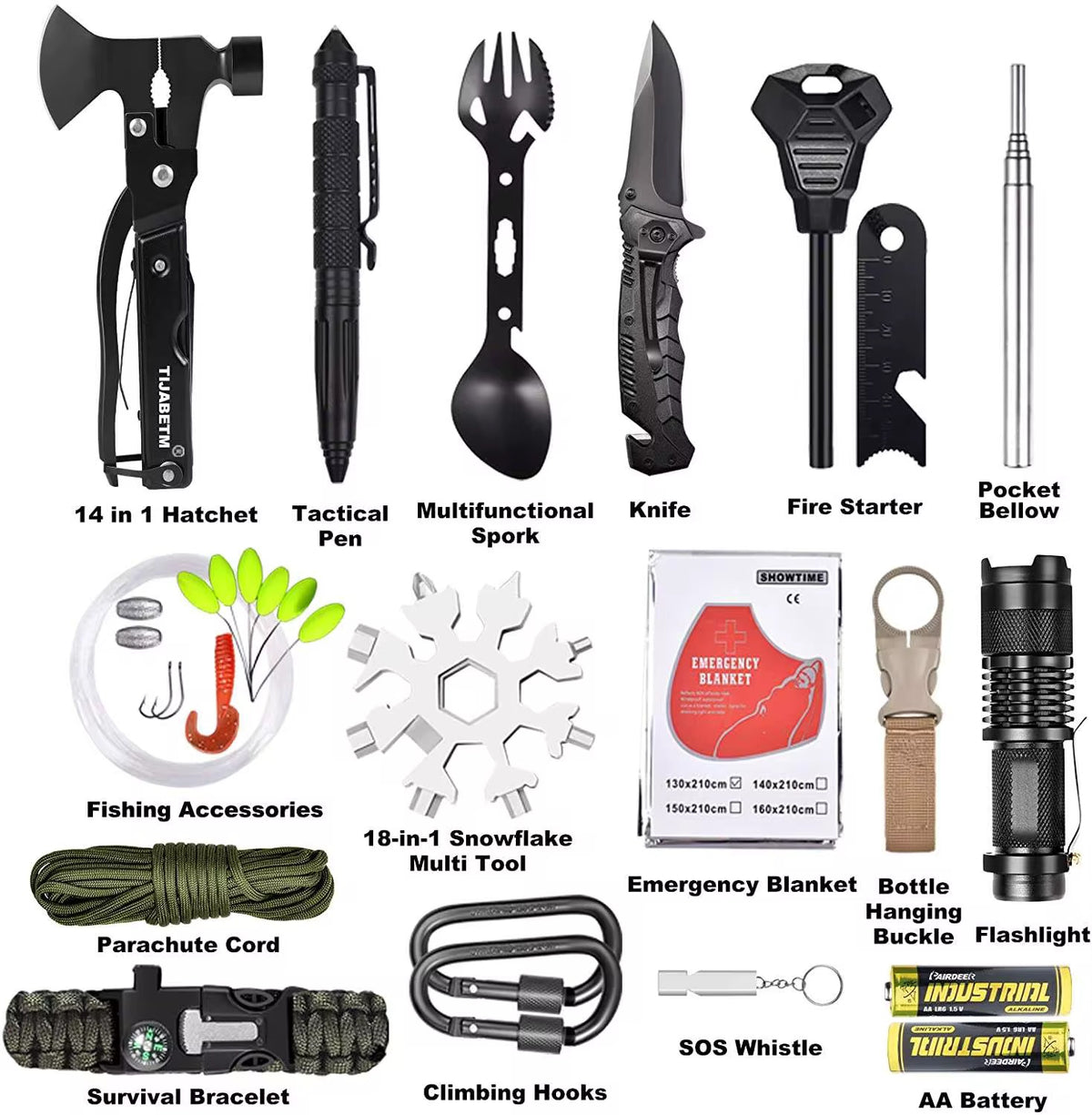 Outdoor Accessories Camping Emergency Kit