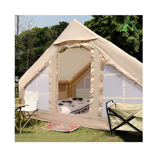 Trailer Height Nature Party White Inflatable Structures Camping Industrial Building 6 Man Mobi Garden