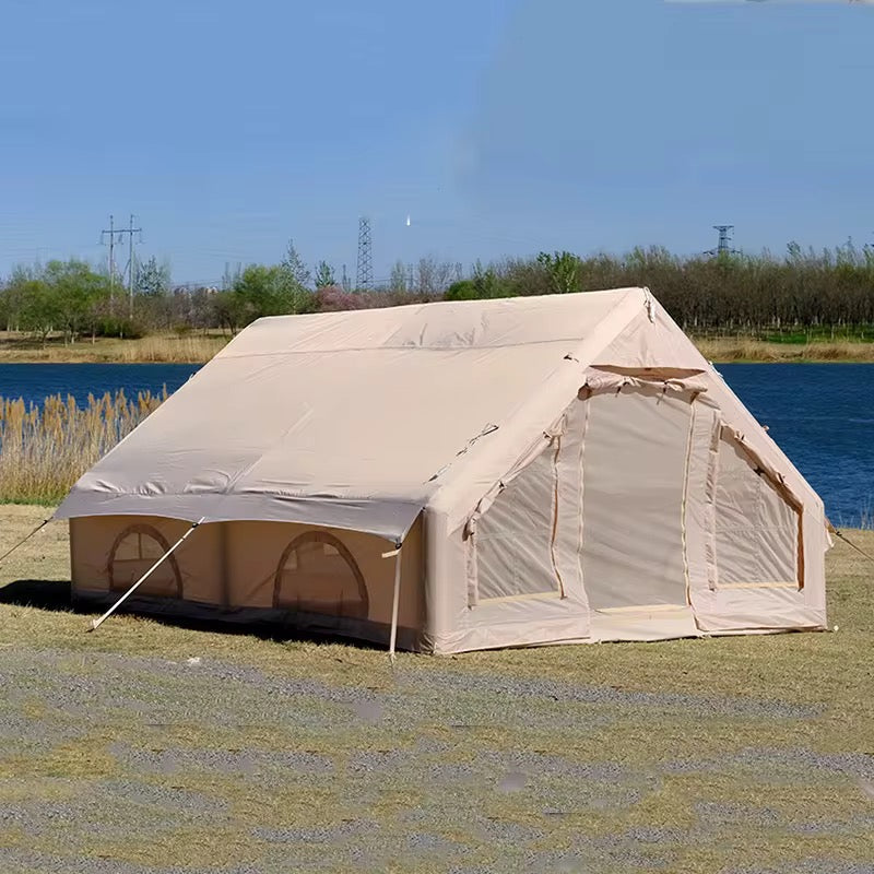 Trailer Height Nature Party White Inflatable Structures Camping Industrial Building 6 Man Mobi Garden