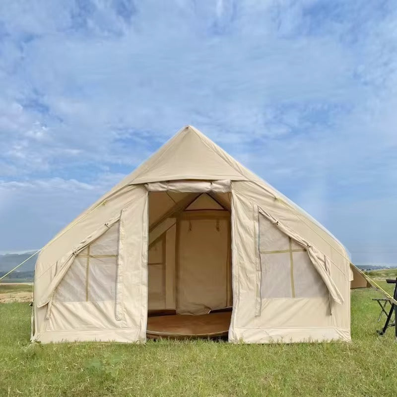 Trailer Height Nature Party White Inflatable Structures Camping Industrial Building 6 Man Mobi Garden