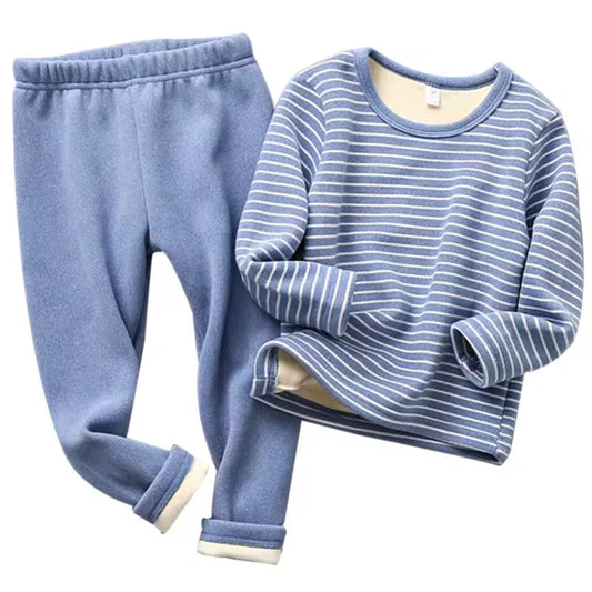 Toddler Boys Girls Velvet Pajamas Set
