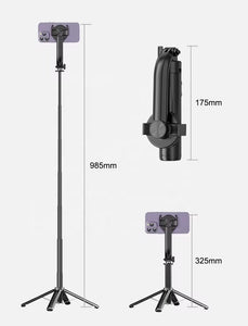 Selfie lens with phone holder