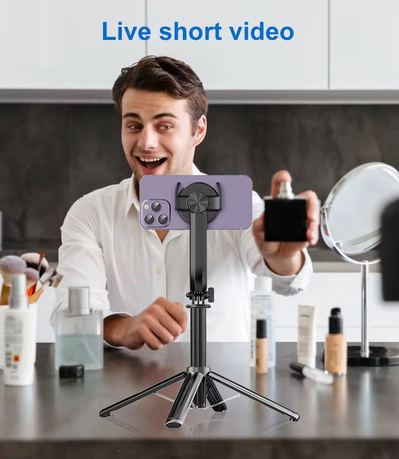 Selfie lens with phone holder