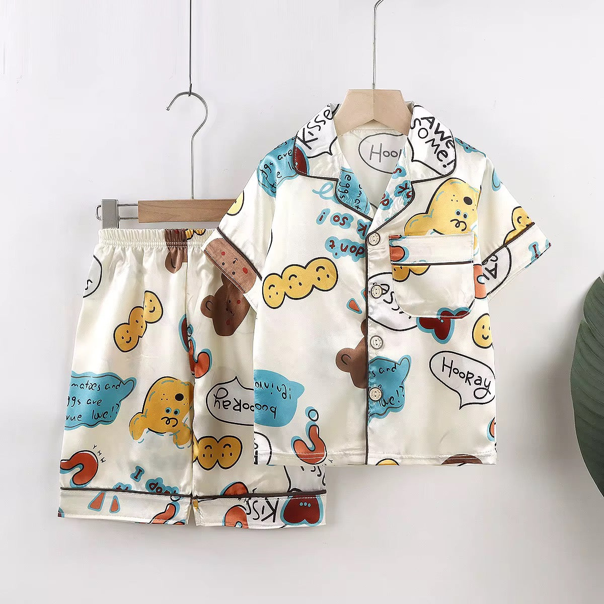 Boys' and girls' silk nightgowns
