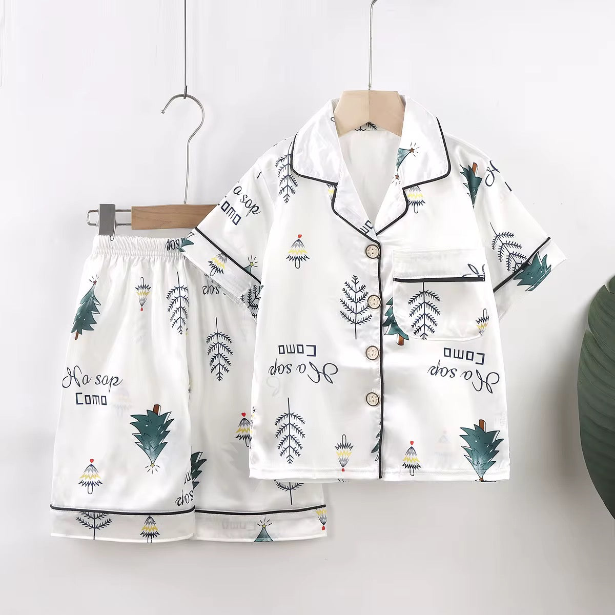 Boys' and girls' silk nightgowns