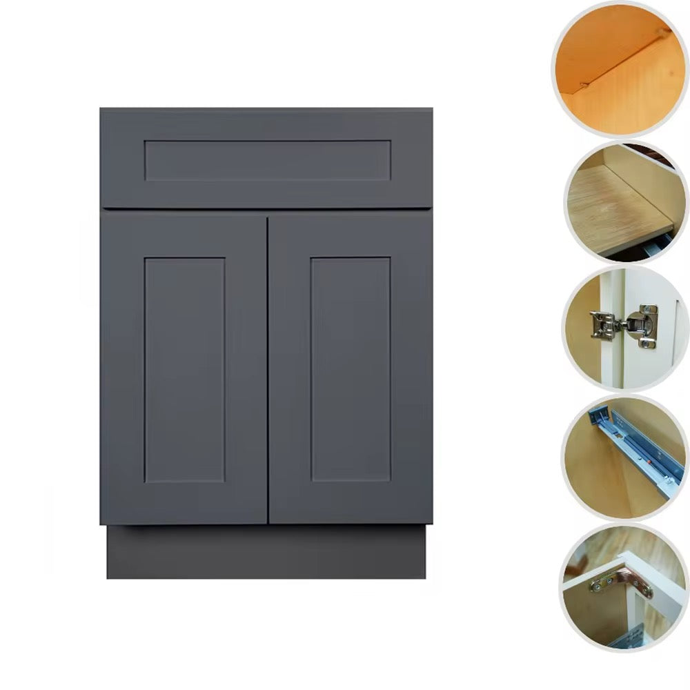 Solid wood kitchen cabinets