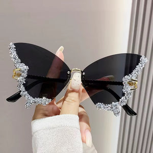 Butterfly shaped ladies glasses