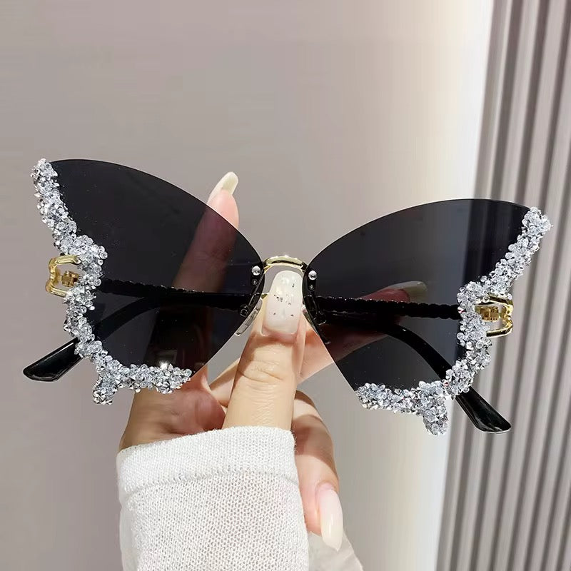 Butterfly shaped ladies glasses