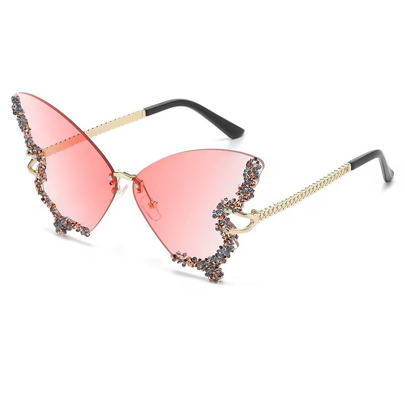 Butterfly shaped ladies glasses