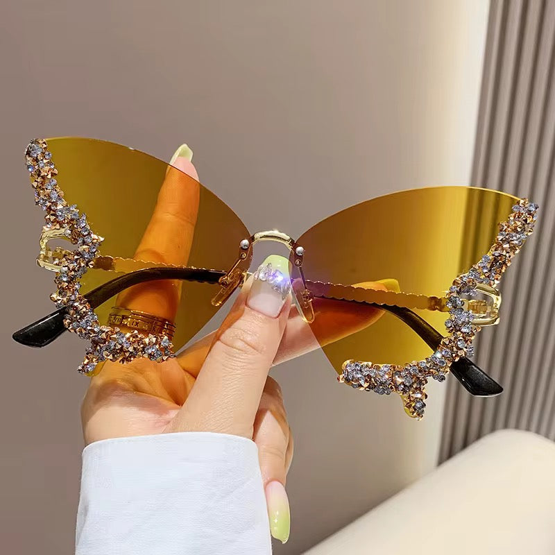Butterfly shaped ladies glasses