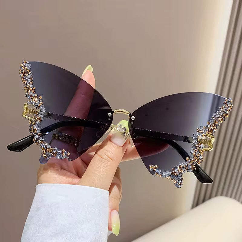 Butterfly shaped ladies glasses