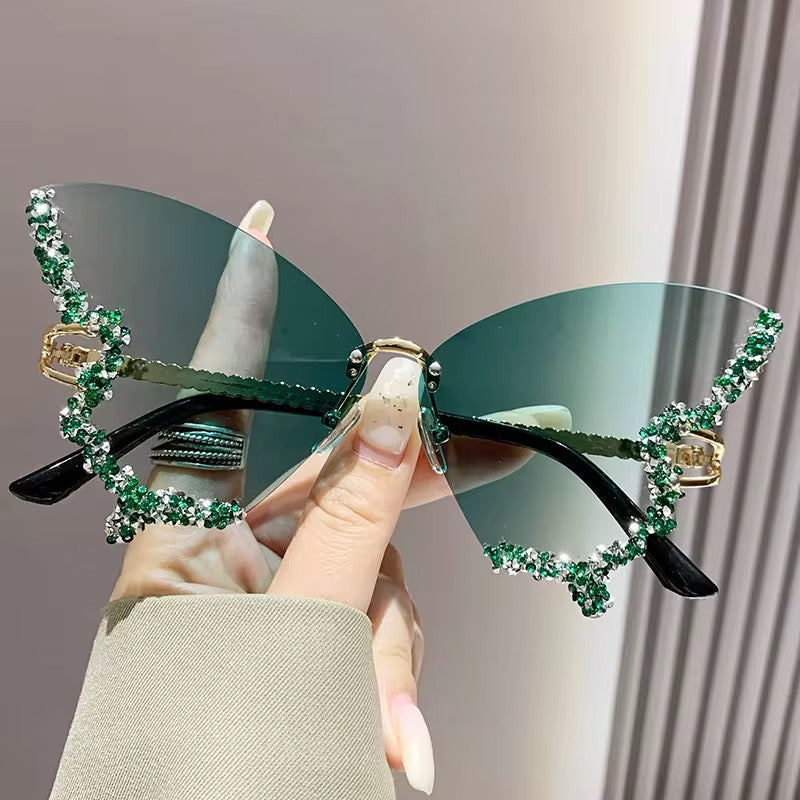 Butterfly shaped ladies glasses