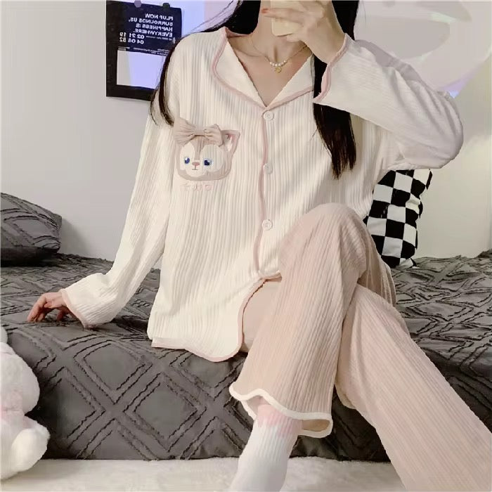 Women's long-sleeved pajamas