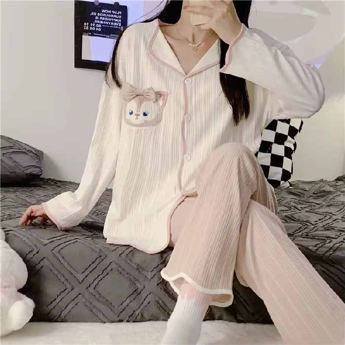 Women's long-sleeved pajamas