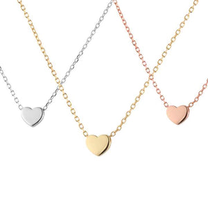 Sterling Silver Heart Pendant Necklace for Kids Accessories
