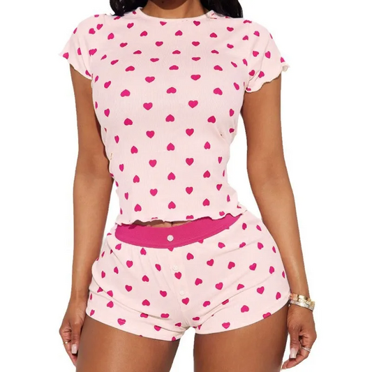 تي شيرت وشورت-بدلات نوم نسائيه