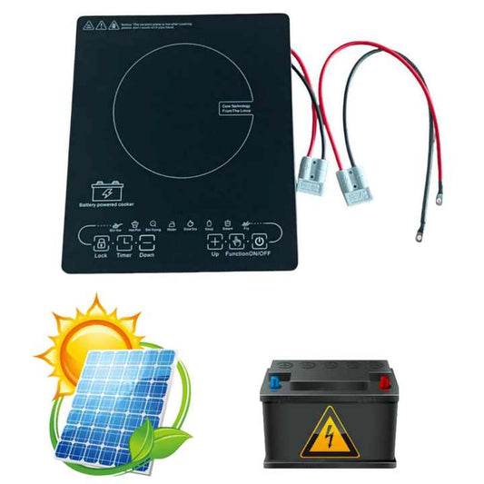 طباخ حثي يعمل بالبطارية-battery-powered induction cooker