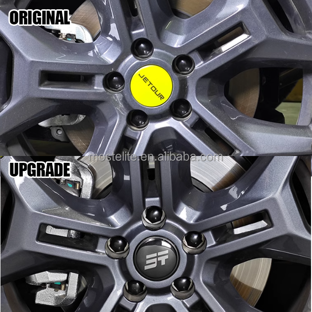 New Center Caps with Logo Decoration Wheel Hub Cap Screws Black Covers for LINGE T2 Traveler Accessories 