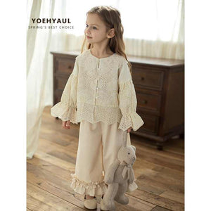 Toddler Kids Embroidery Cotton Princess Shirt 