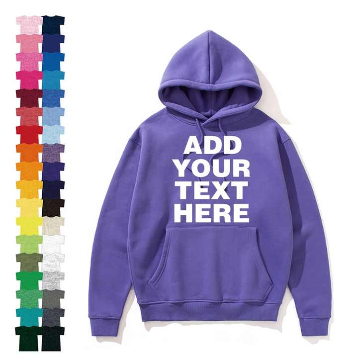 Wholesale 100% Cotton Sweatshirt Custom Printed Mens Fashion Oversized Pullover Hoodies 