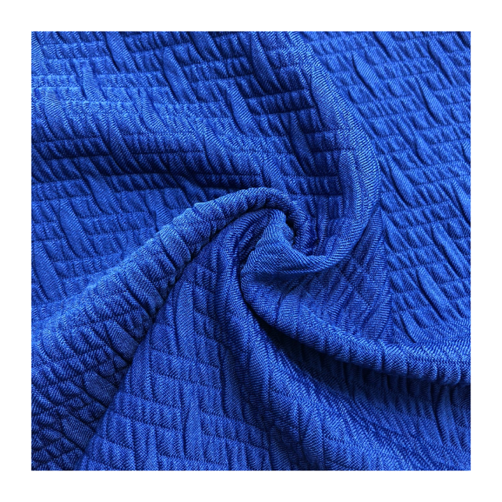 Seersucker Fabric with Wicking Anti Bacterial Finish 94% Polyester - 6% 